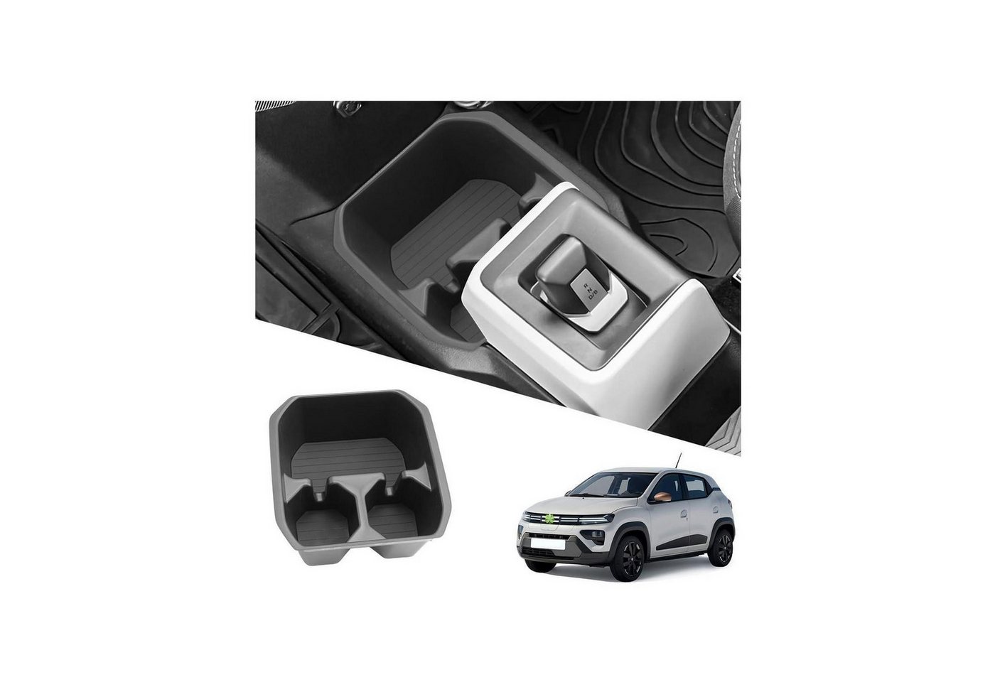 LuxusKollektion Taschenorganizer Aufbewahrungsbox Mittelkonsole Dacia Spring 2025-2027 Bild 4