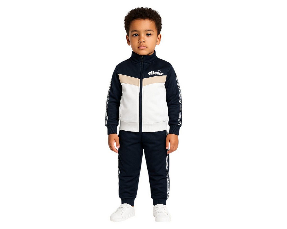Ellesse Trainingsanzug Ellesse Trainingsanzug Kinder Sportanzug Jacke + Hose Navy (Set 2 Teile, Kinder Sportjacke + Sporthose), Ellesse Kinderbekleidung Bild 4