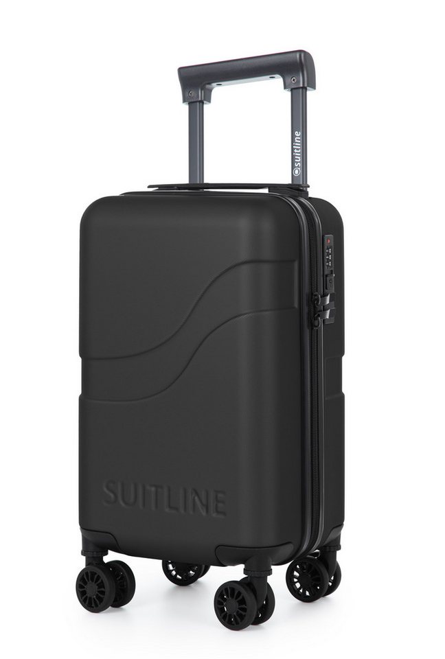 Suitline Handgepäckkoffer Suitline, 4 Rollen, Untersitz Koffer 47 cm, abnehmbare Rolle, ABS, TSA