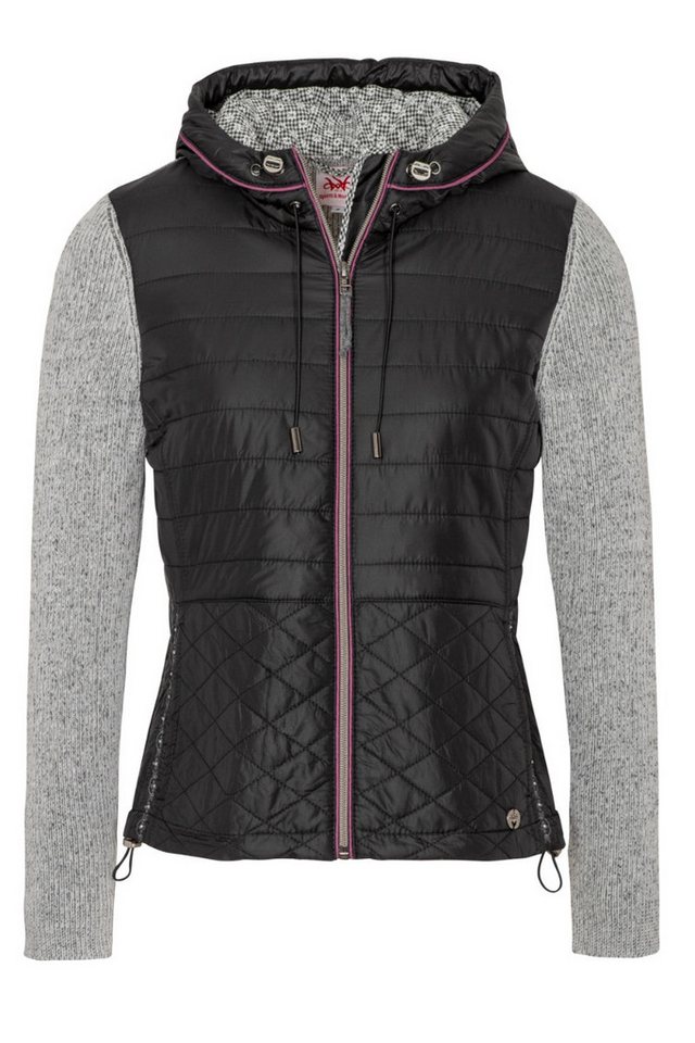 Spieth & Wensky Outdoorbluse Outdoorjacke Damen - ALLEGRA - dunkelrot/melange, schwarz/melange