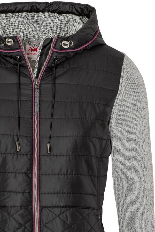 Spieth & Wensky Outdoorbluse Outdoorjacke Damen - ALLEGRA - dunkelrot/melange, schwarz/melange Bild 2