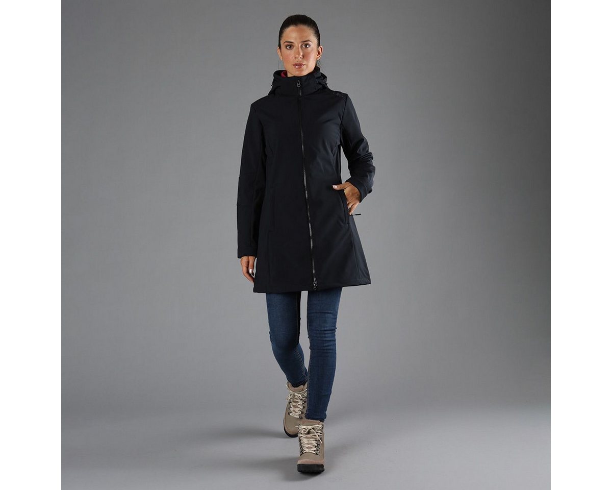 CMP Outdoorjacke Woman Parka Zip Hood Wasserdichter Damenparka mit hoher Atmungsaktivität, ideal für