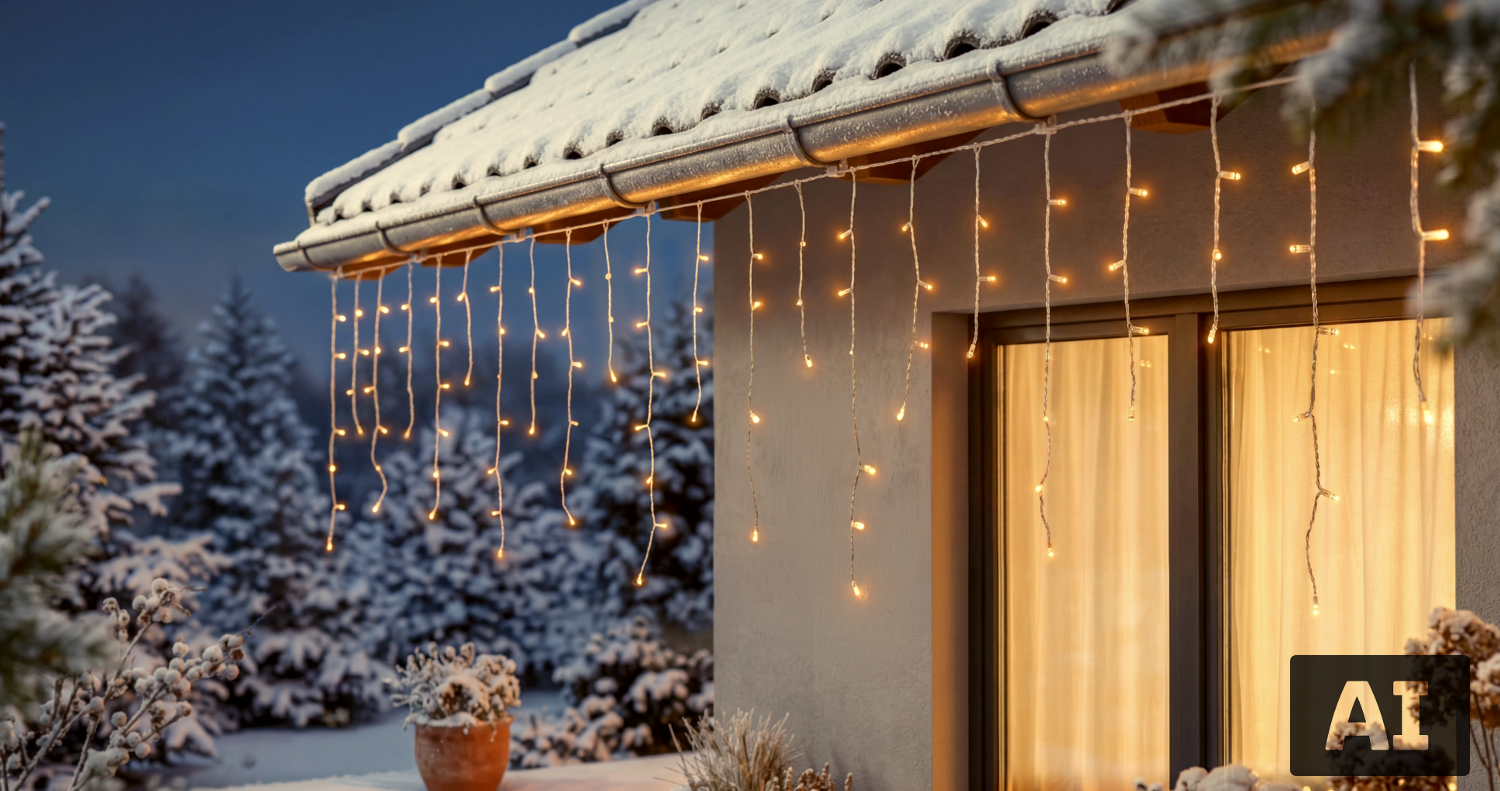 LIVARNO® LED-Lichtervorhang, 40 Stränge (Warmweiß) Bild 4