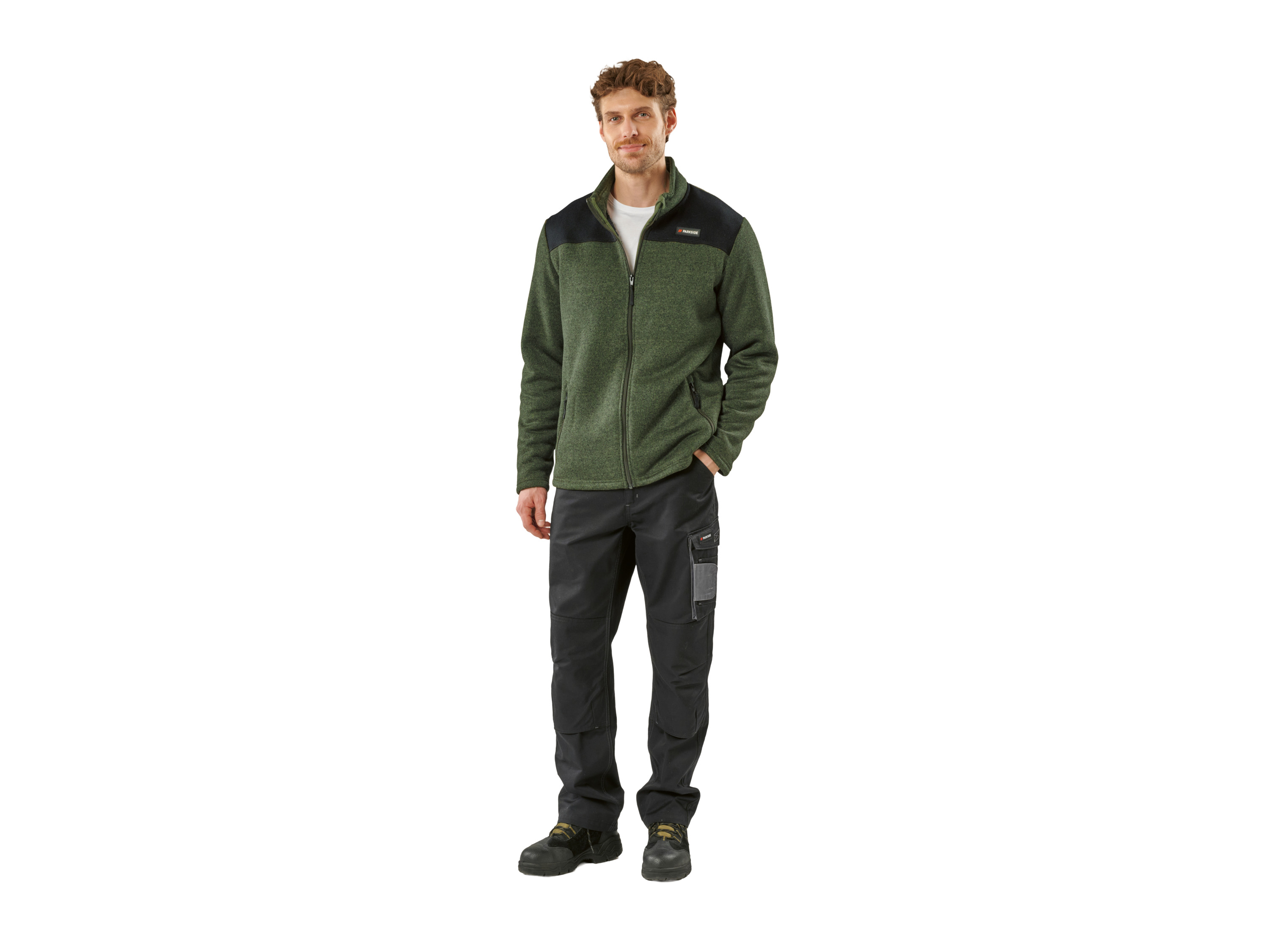 PARKSIDE® Herren Fleecejacke (Khaki, S (44/46)) Bild 3
