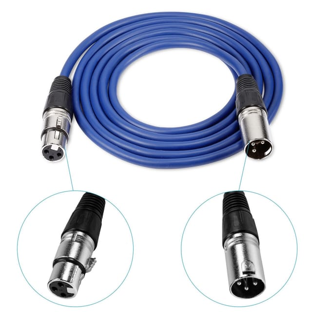 Trade Shop Traesio - Trade Shop - Verlängerungskabel Mikrofon Lautsprecher Mischpult Kabel 5m männlich weiblich xlr m/f -