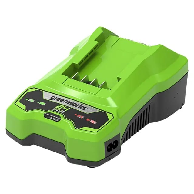 Greenworks G24C Ladegerät 24 Volt Grün Kompakt