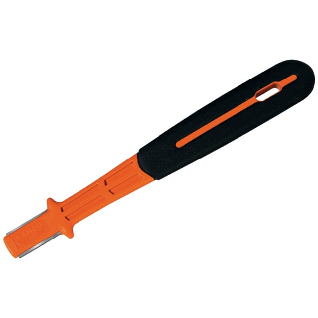 Bahco Wetzstein und Hartmetall-Schärfgerät mit 2-Komponenten-Griff, 100 mm - 30 Stk. pro Displaypackung