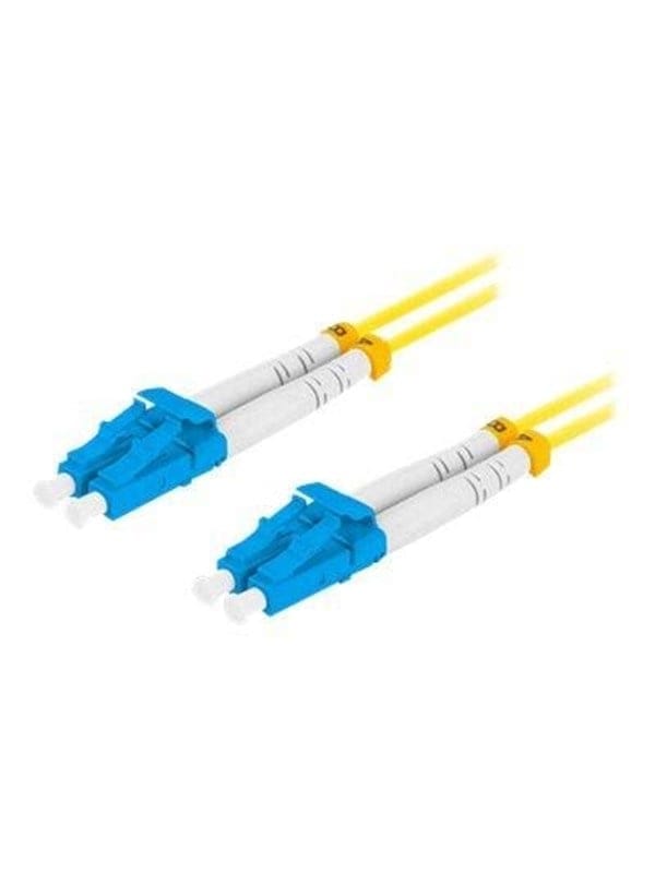 2m lanberg mono lc/upc-lc/upc duplex fiber patch cord g657a1 lszh gelb