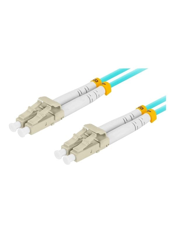 Lanberg MM LC/UPC-LC/UPC DUPLEX 3,0 mm OM3 50/125 LSZH 3 m blaues Glasfaser-Patchkabel