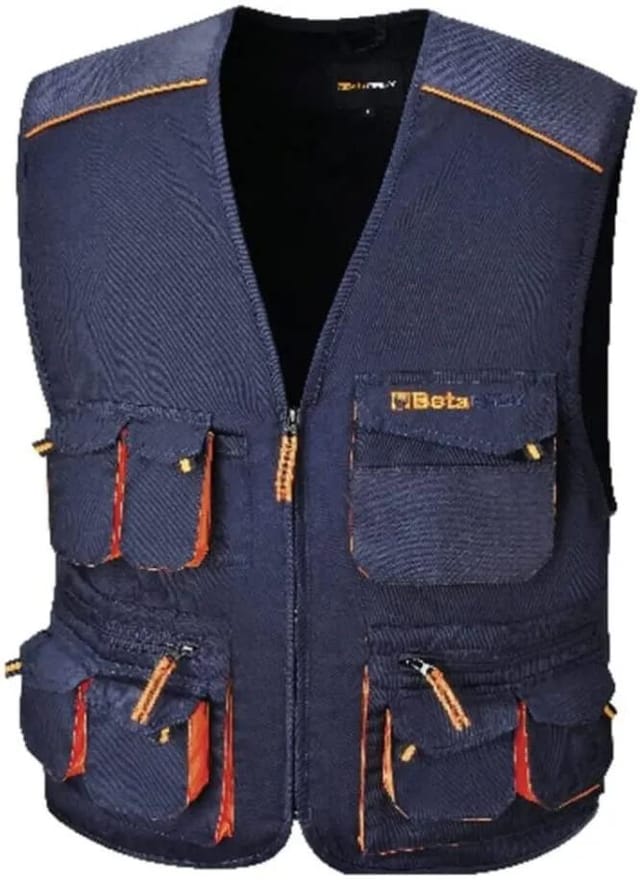 Weste fortlan Easy Twill blau Größe XS leicht atmungsaktiv