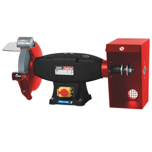 Kombinierte Schleif- und Poliermaschine Femi 163/M evo - 1100 w Drehstrom - ø 200x30x20 mm - Mit Schleifscheibe, ohne Bürste - 8023532