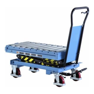 Hanselifter Hubtischwagen mit Rollenbahn SPSR300 Hubhöhe 1690mm Tragkraft 300kg