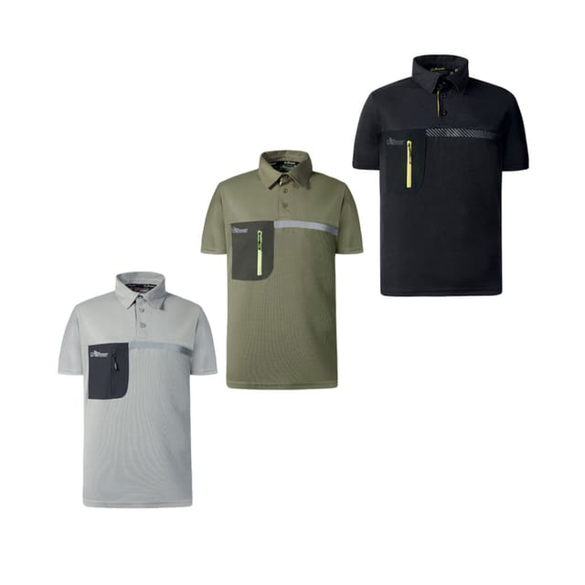 Polo 'Libra' Größe xxl - Schwarzes Karbon