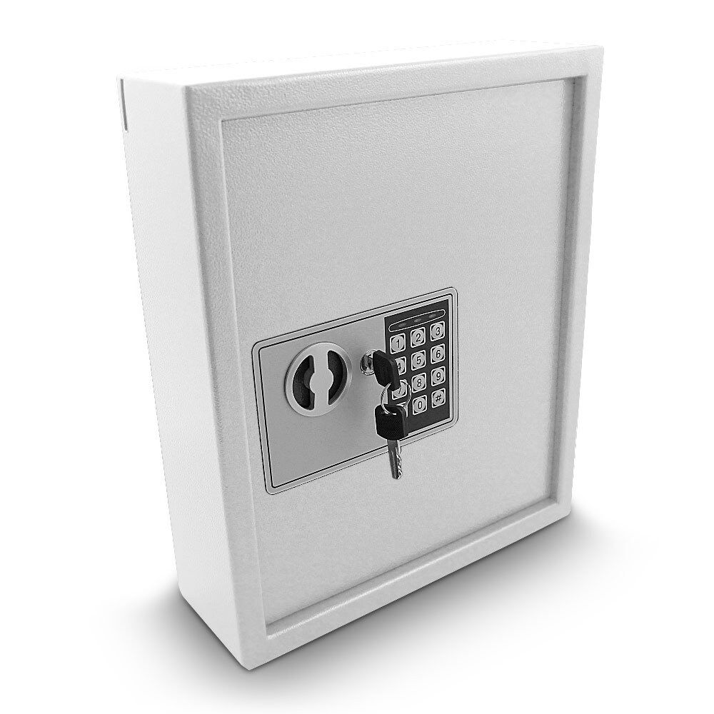 Elektronischer Schlüsselsafe Safe Tresor Schlüsselkasten Schlüsseltresor Schlüssel Sicherheitssafe Mit 48 Schlüsselhaken Lichtgau