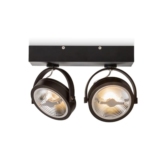 Wandleuchte kelly led ii schwarz 230V led 2x12W 24° 3000K