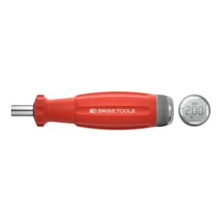 Drehmoment-Schraubendreher, mit Digitalanzeige, D-6,3-Bitaufnahme, 200 cN·m - Pb Swiss Tools