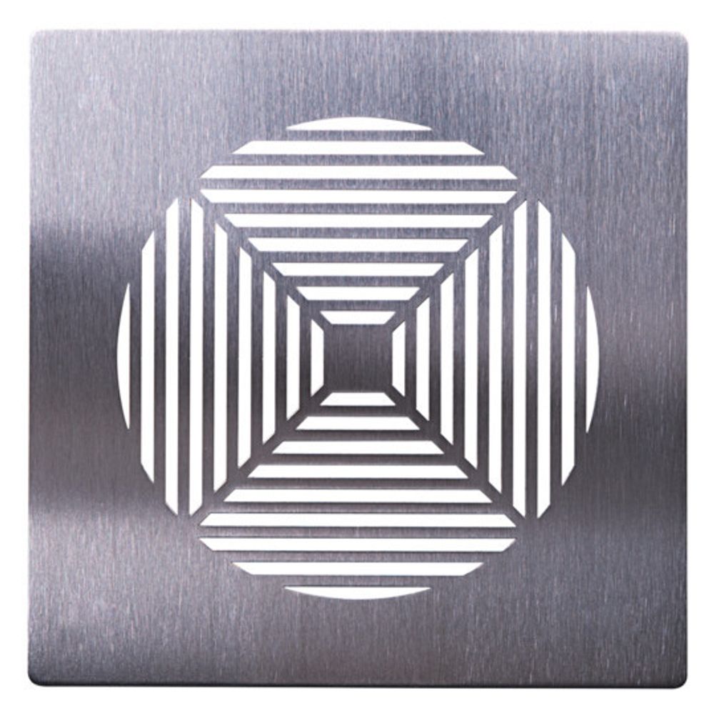 Pluggit Abluftblende Aus Edelstahl, Design Square, Evbp5