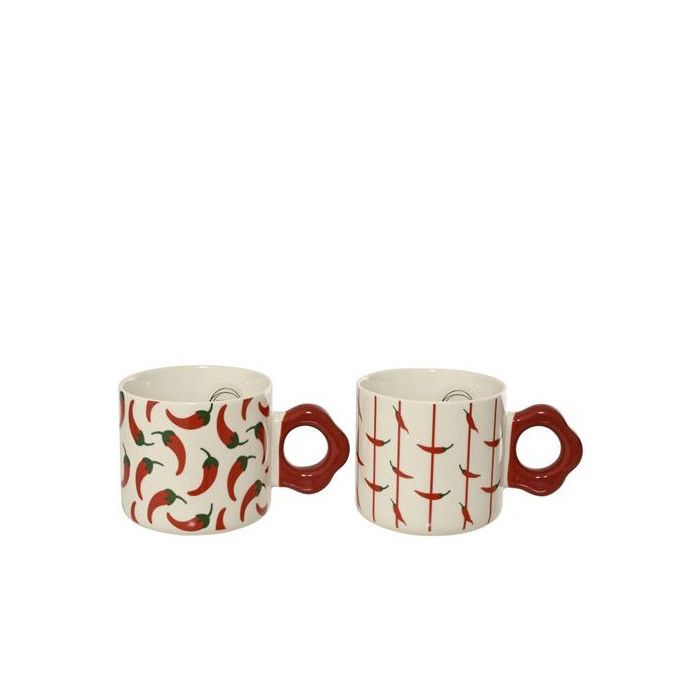Tasse - Kaemingk - Piment - Porzellan - Mehrfarbig - 2 Passende Farben
