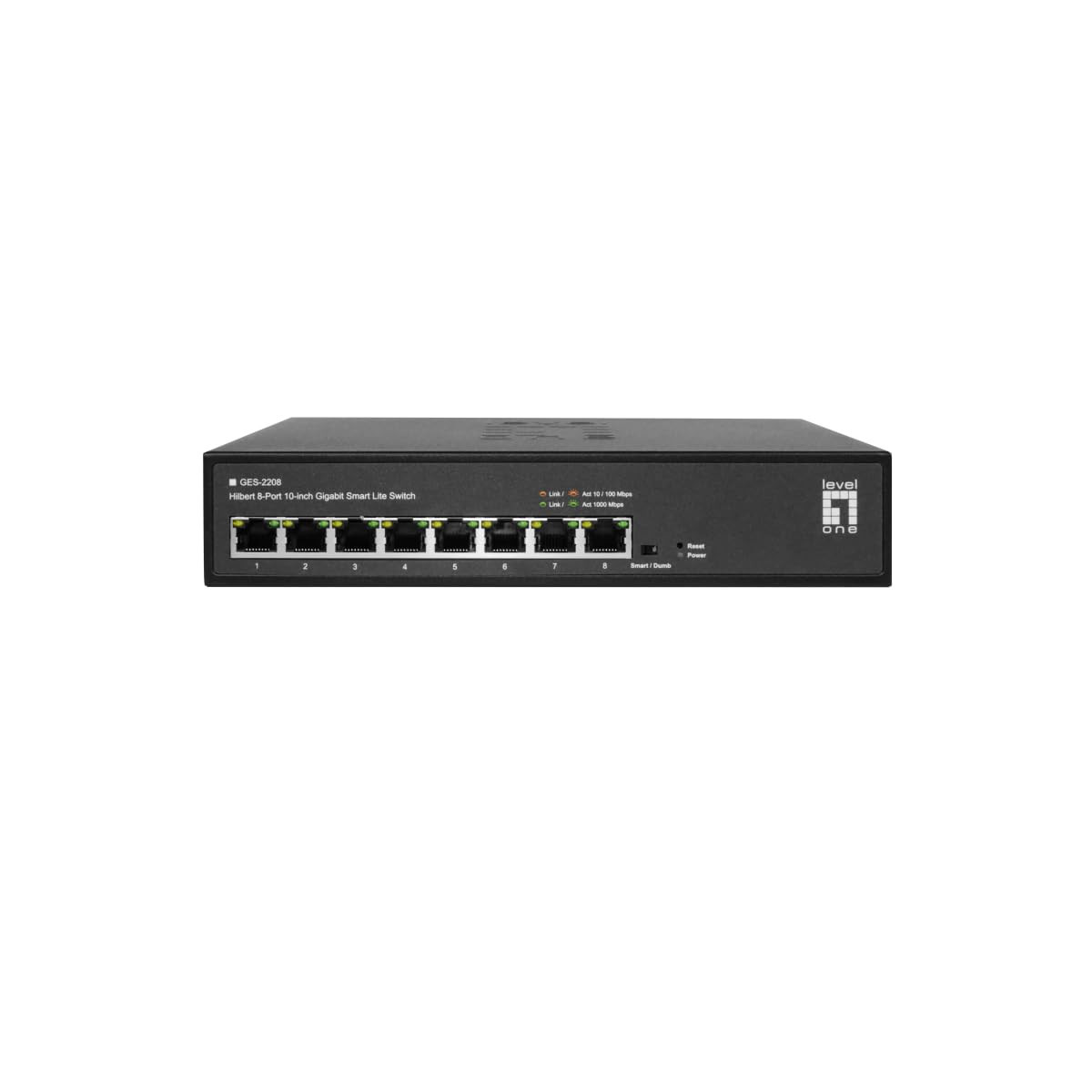 Levelone Ges-2208 Smart Lite Gigabit Switch 8 Ports 10