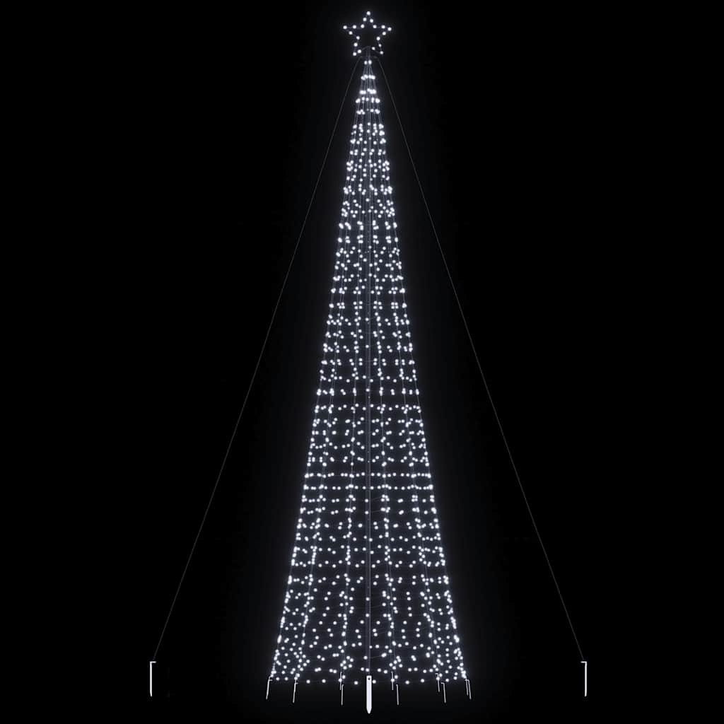 Led-weihnachtsbaum Mit Erdspießen 1534 Leds Kaltweiß 500 Cm Vidaxl808243
