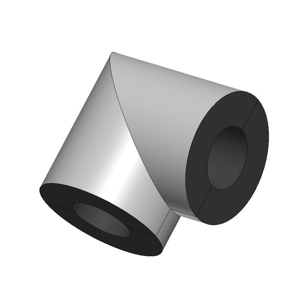 Silver System - Winkel Id 046 - Ad 191 Pir,200% N. Geg,90grad,dn32,farbe:silber