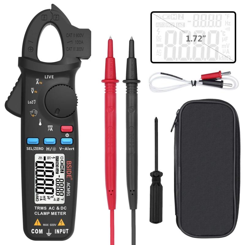 Acm91 Stromzangenmultimeter, Hochpräzises Digitales Multimeter, Stromzangenamperemeter Für Elektrische Und Haushaltswartung