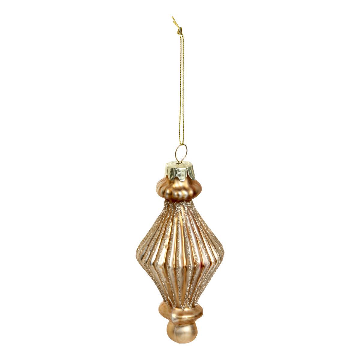Tannenbaum-hängeleuchte Aus Vergoldetem Glas, 13 Cm - Atmosphera Créateur D'Intérieur