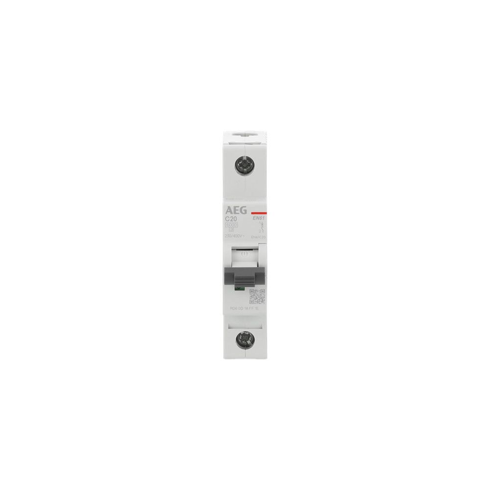 Aeg Leitungsschutzschalter En61c20, 6ka, 20a, 1p