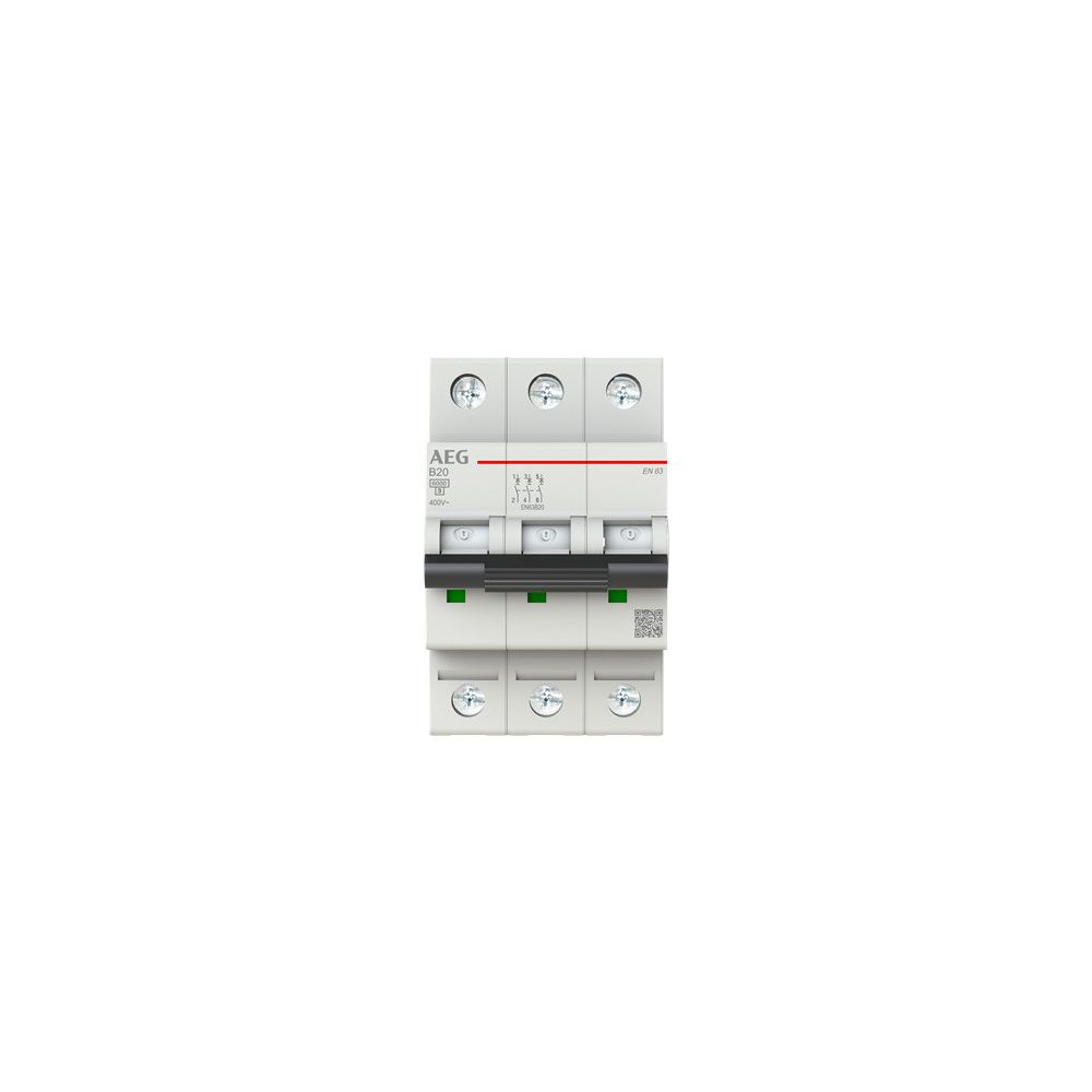 Aeg Leitungsschutzschalter En63b20, 6ka, 20a, 3p