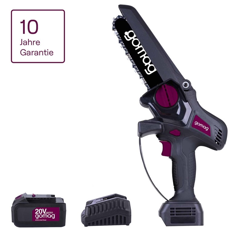 Gomag Akku Gehölzschneider Go-gs150 20v 150mm 4,0 Ah Akku & Ladegerät