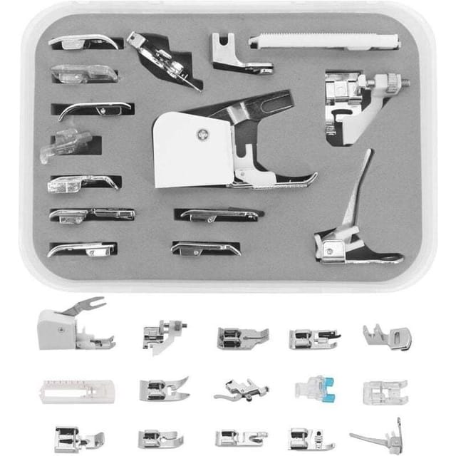 Nähmaschinen-werkzeugset, Nadel Und Faden, Nähfußadapter Cy-015-teilig, Nähmaschinen-set Mit Reißverschlussstange, 15 Nähmaschinen