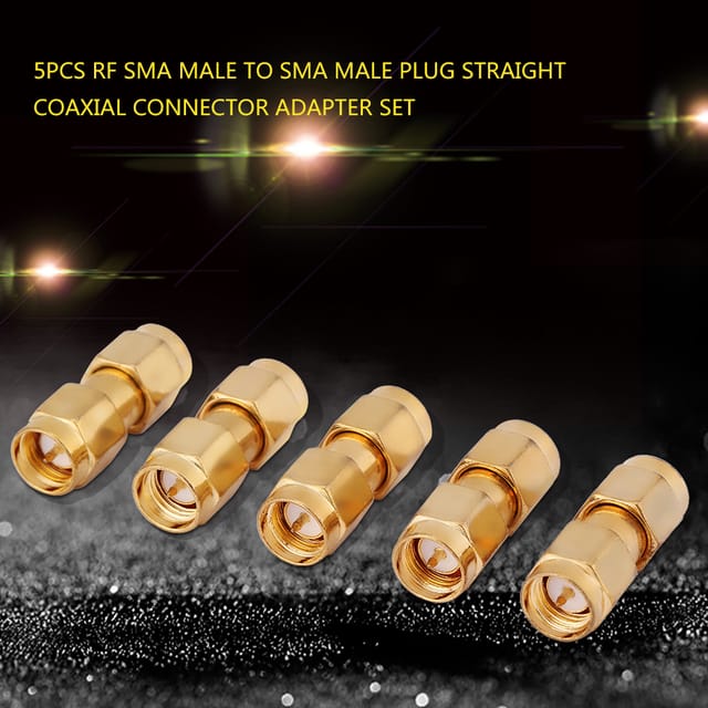 Packung Mit 5 Geraden Koaxialstecker-adaptern Sma-stecker Auf Sma-stecker Hf