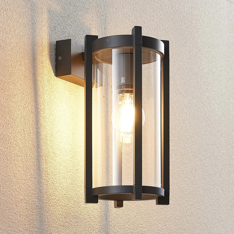[gebraucht] B-ware Lucande Außenwandleuchte Brienne Anthrazit Gartenlampe Dimmbar Ip54 30cm Metall