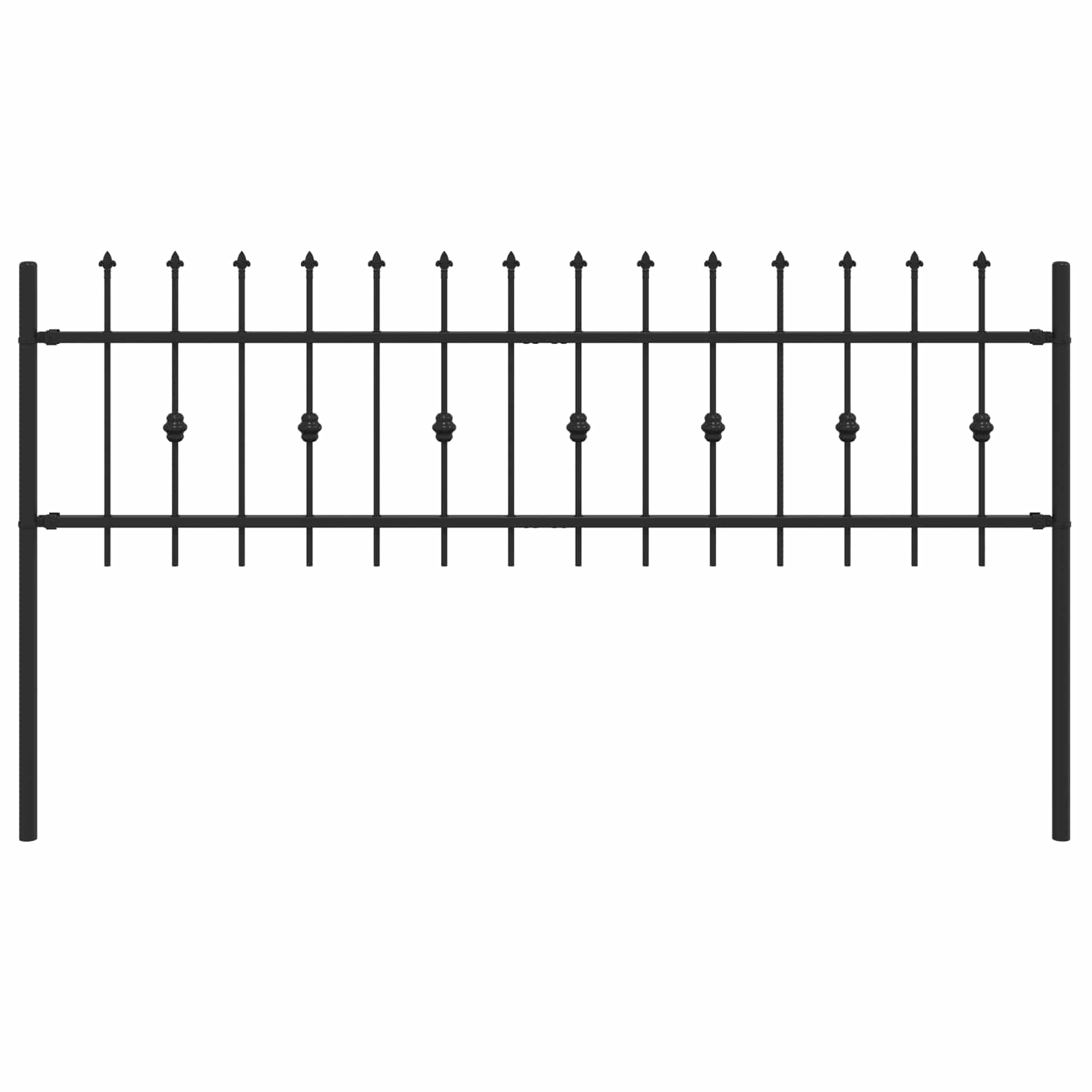 Maison Exclusive - Spießzaun Asten 200 X 60 Cm Pulverbeschichtete
