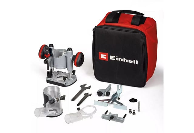 Einhell Akku-Oberfräse Kantenfräse TP-RO 18 Set Li BL + 2,5 Ah Akku Starterkit