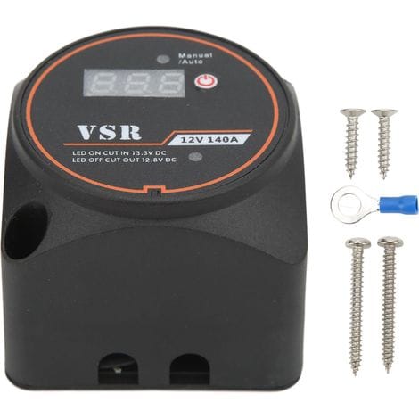 Spannungsabhängiges Relais, Intelligenter Doppelbatterie-trennschalter 12v 140a Spannungsabhängiges Relais Ip67 Wasserdicht Mit Display Für Atv Utv Wohnmobil.