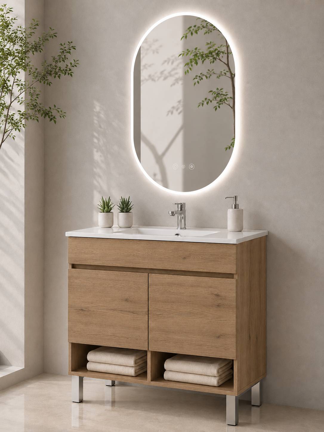 Badmöbel Mit Füßen Mit Waschbecken Extra Flach Origenbath Nebari Mit Füßen Und Türen Ohne Spiegel 100x45 Cm Estepa