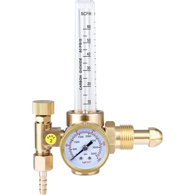 Argon/co2-mig/tig-gasdurchflussmesser/regler-manometer Für Schweißeinlass, 0–3500 Psi A