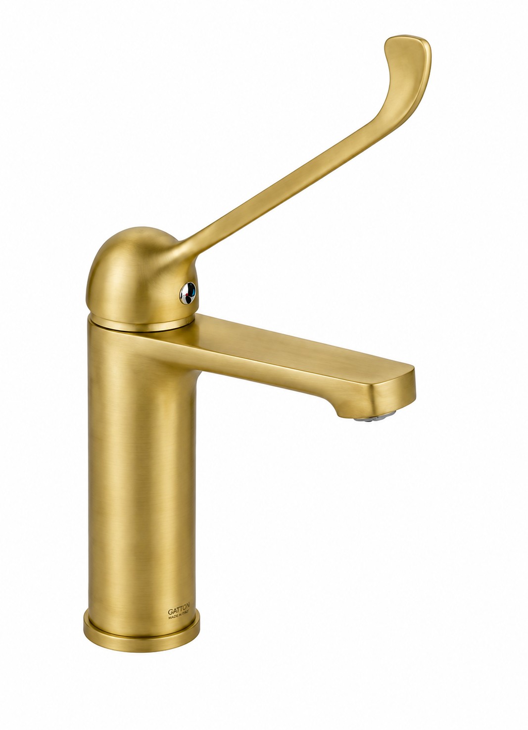 Mischbatterie Für Öffentliche Bereiche Mit Klinisch Präzisem Hebel In Gebürstetem Goldton Gattoni 5004650sg.lc Gebürstetes Gold