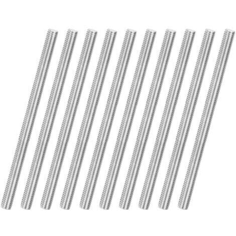 Satz Von 10 Gewindestangen M6 X 100 Mm Aus Edelstahl 304, Rechtsgewinde, Für Ankerbolzen/klemmen/möbelbefestigungsbügel, Metrische Schrauben