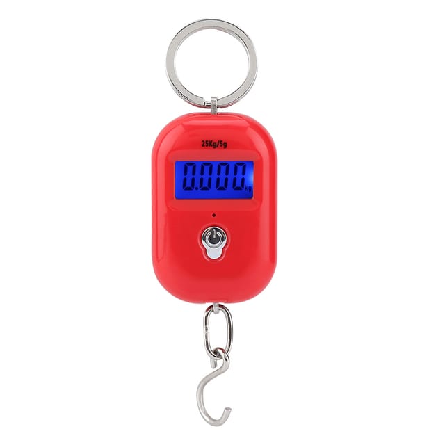 Tragbare Elektronische Waage 25 Kg/5 G Mini Mit Haken Und Schlüsselring
