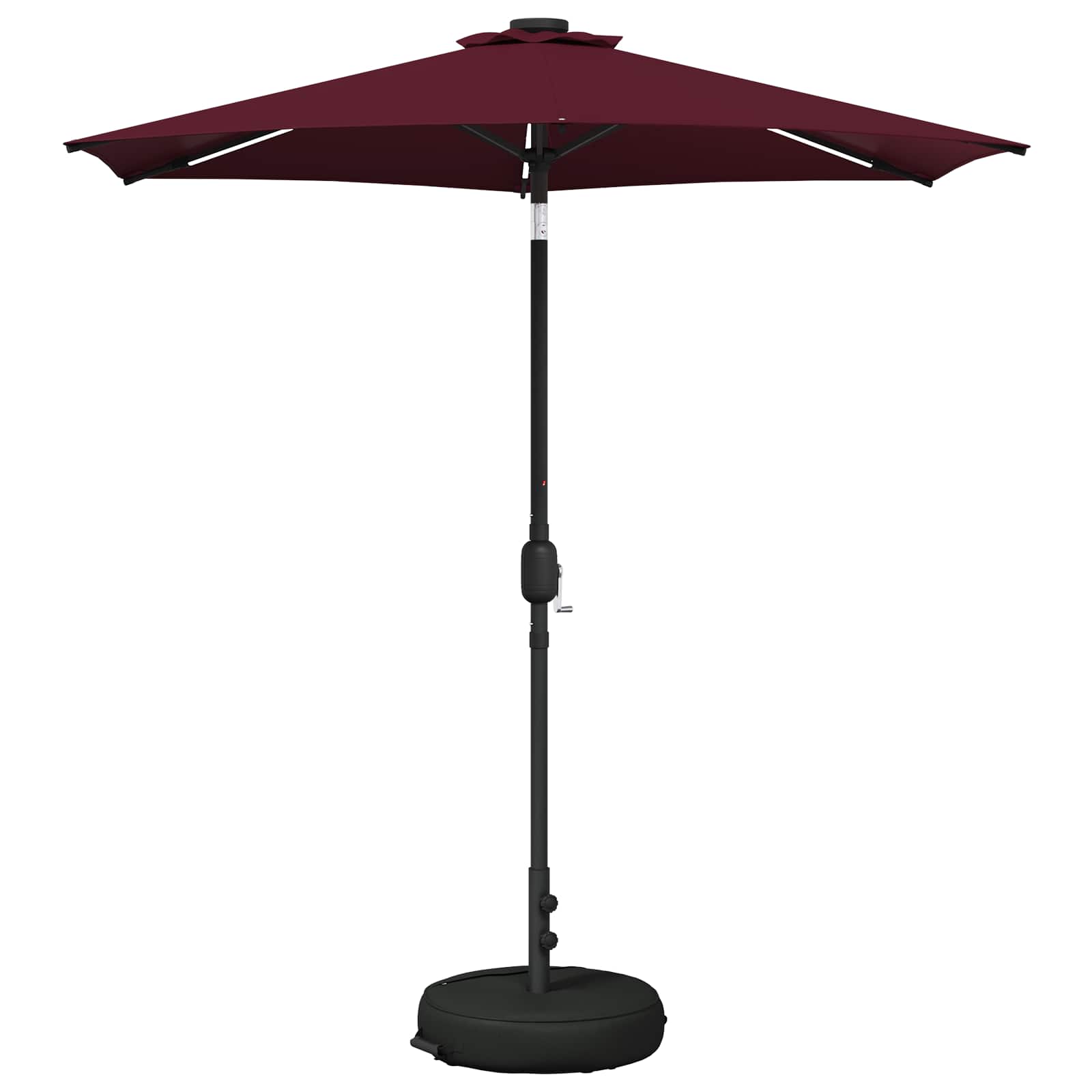 Maison Exclusive - Gartenparasol Mit Led-lichtern Und Sockel 2,3