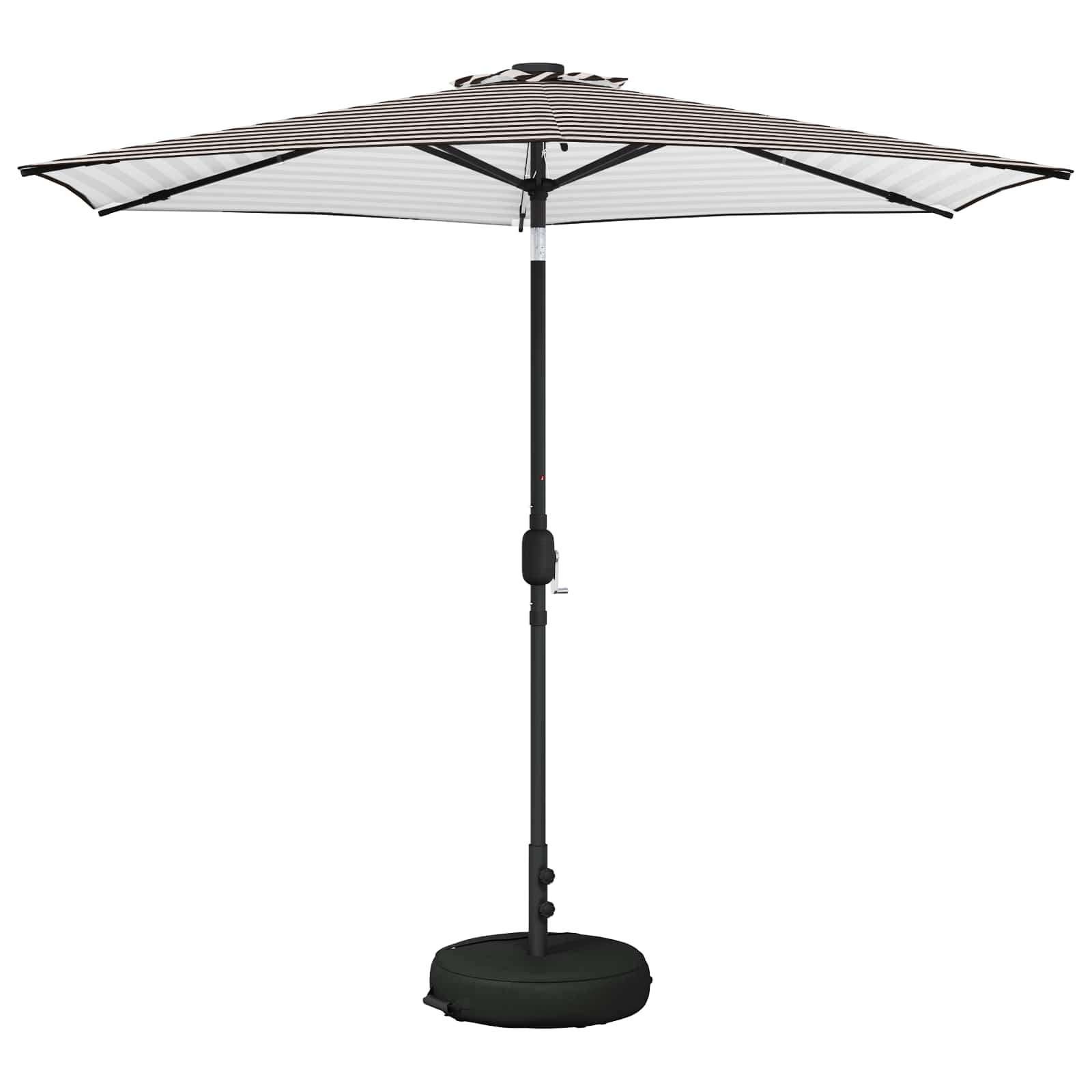 Maison Exclusive - Gartenparasol Mit Led-lichtern Und Sockel 2,7