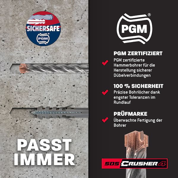 1x Bohrer SDS Plus Schaft - Ø:6 mm - GL: 110 mm Bild 3