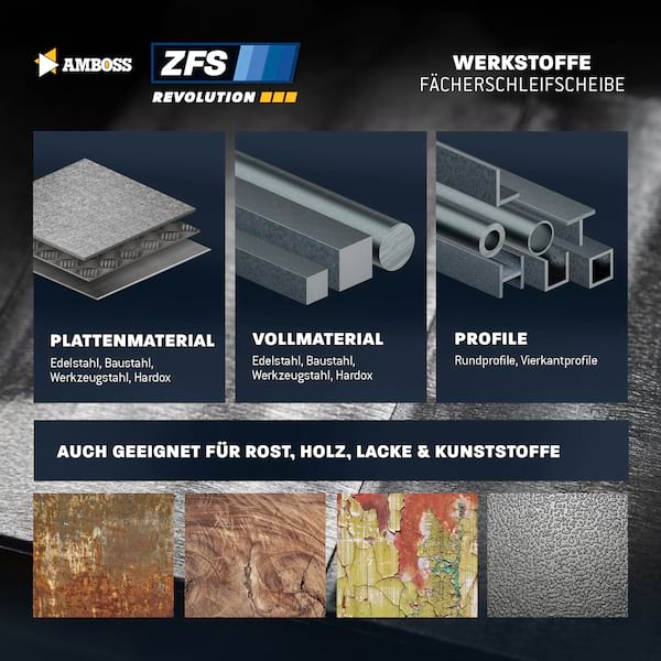 1x Amboss ZFS Fächerschleifscheibe Korn:60 Ø115mm Bild 2