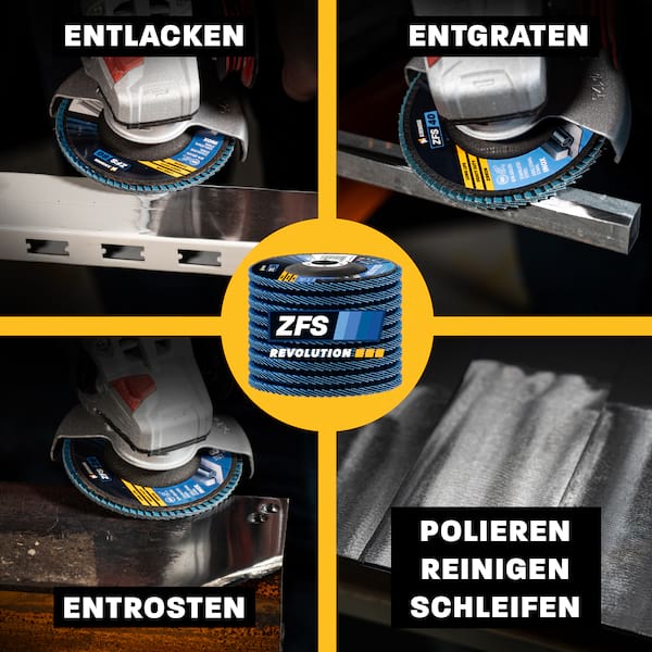 1x Amboss ZFS Fächerschleifscheibe Korn:60 Ø115mm Bild 3