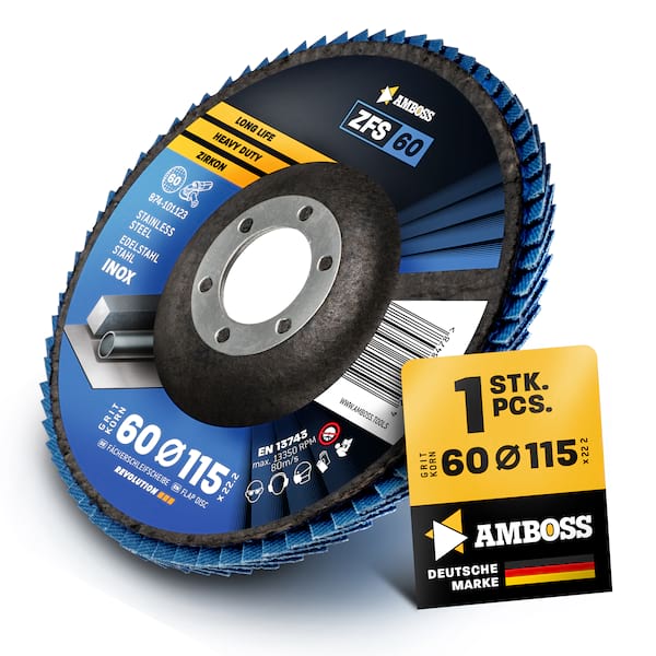 1x Amboss ZFS Fächerschleifscheibe Korn:60 Ø115mm Bild 4