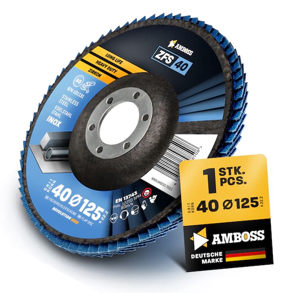 1x Amboss ZFS Fächerschleifscheibe Korn:40 Ø125mm Bild 4