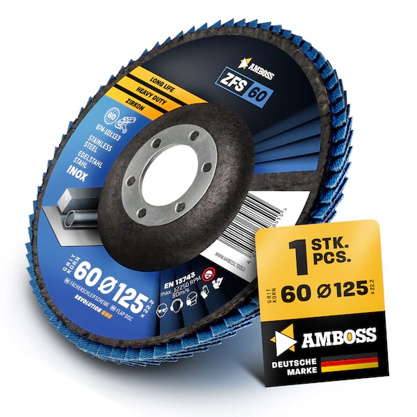 1x Amboss ZFS Fächerschleifscheibe Korn:60 Ø125mm Bild 4