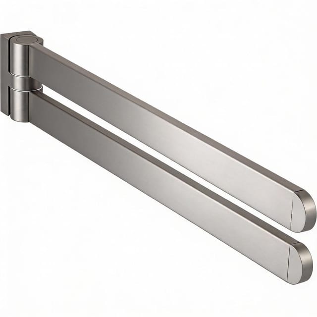 Bisk Handtuchhalter ATLANTIK aus Stahl 400 mm schwenkbar, Chrom hochglanz